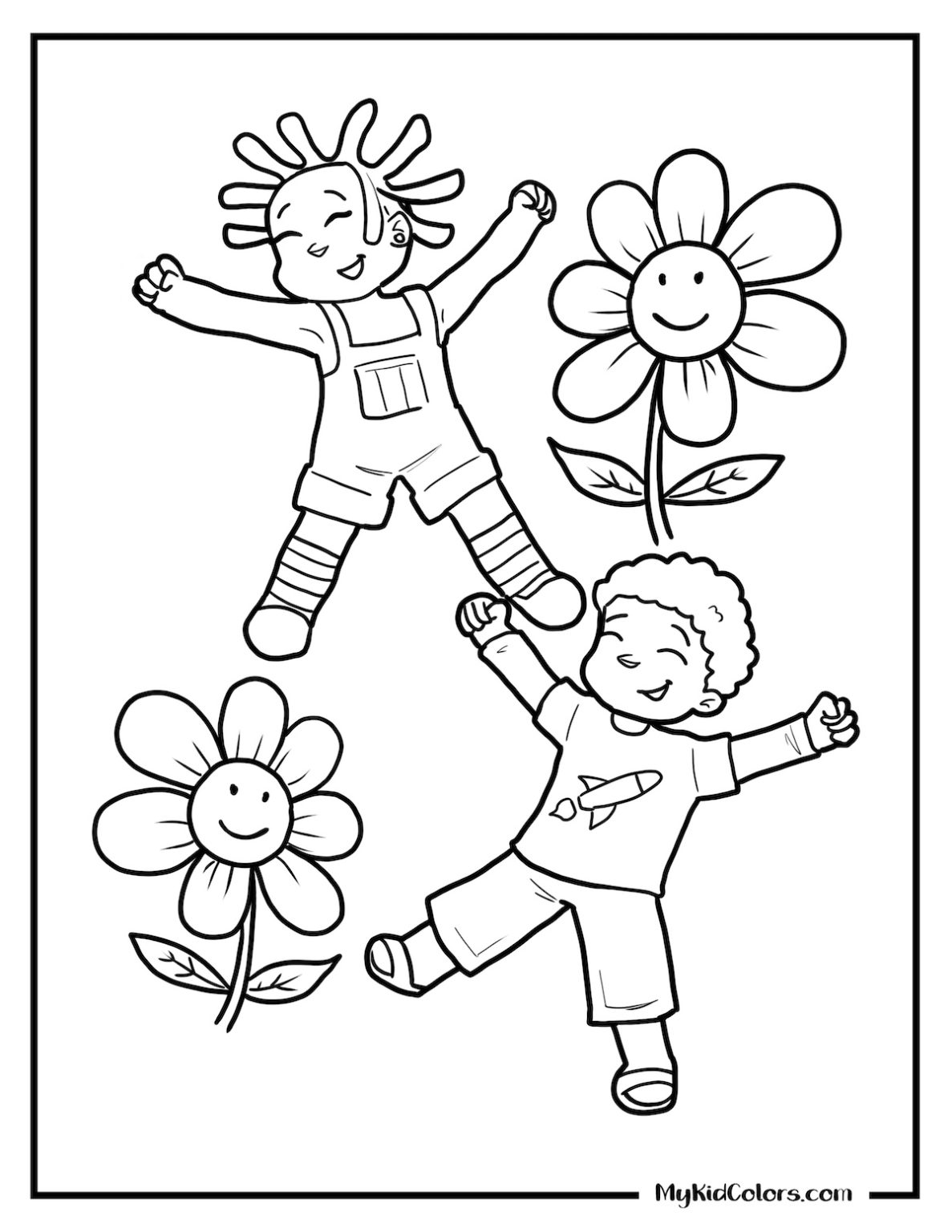 15 Cute Easy Coloring Pages for Kids – Free Printable Painting Pages