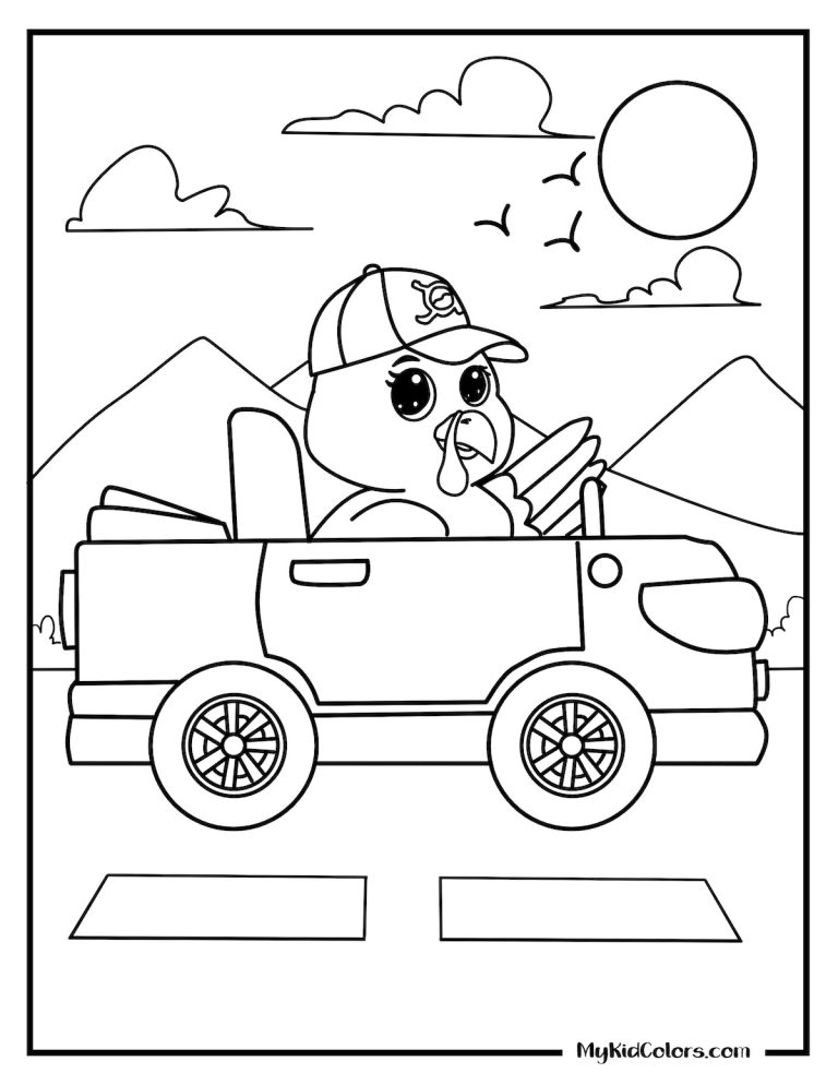 15 Free Turkey Coloring Pages | Fun Thanksgiving Printables for Kids