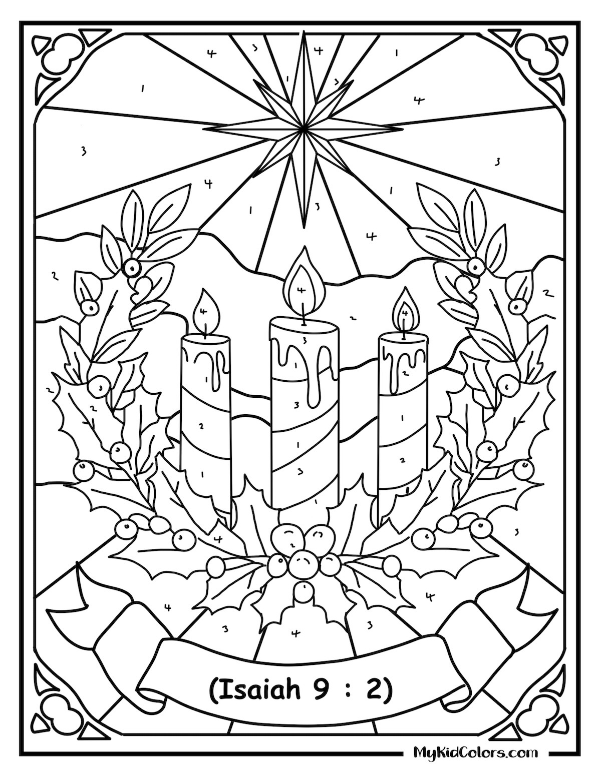 15 Free Advent Coloring Pages for Kids and Families