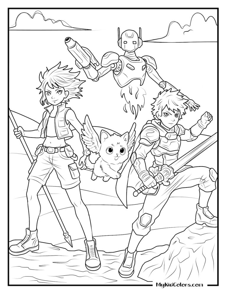 15 Free Anime Coloring Pages for Fans of All Ages