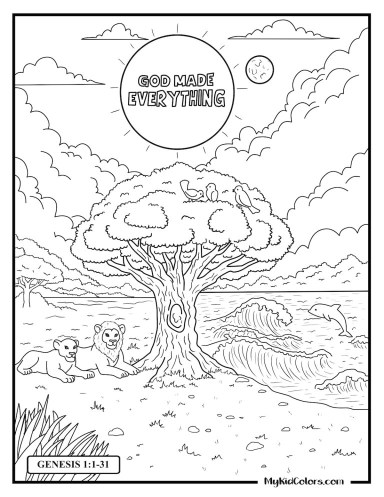 15 God Coloring Pages for Kids | Faith-Filled Printables for Sunday School & Home