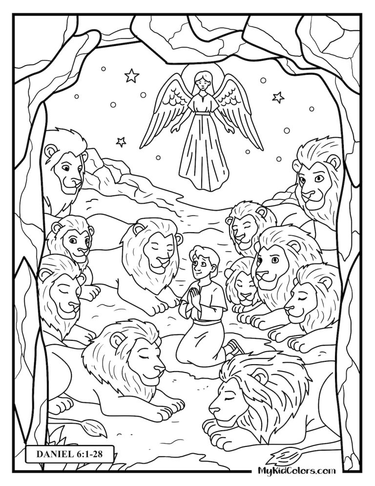15 Bible Story Coloring Pages for Kids & Adults | Faith, Art & Reflection
