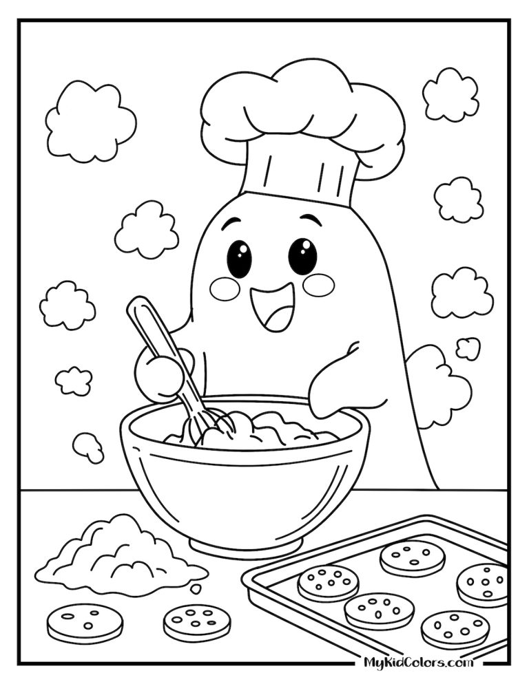 15 Free Ghost Coloring Pages for Kids & Halloween Fans