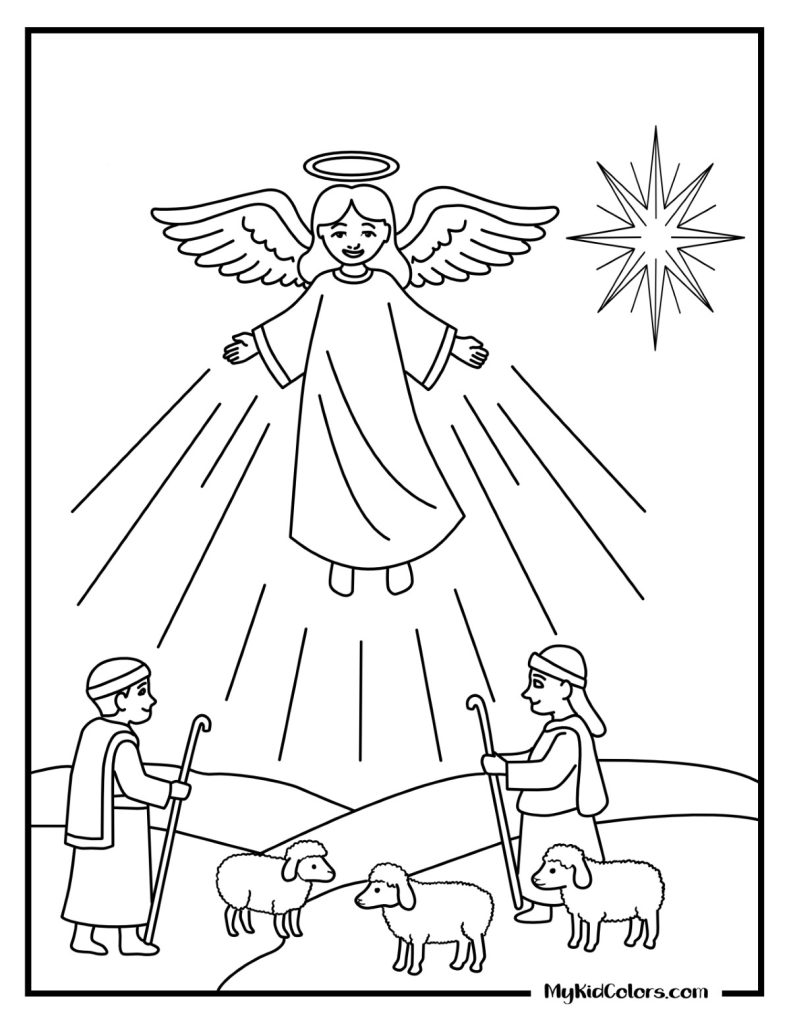 11 - Angel Coloring Sheets