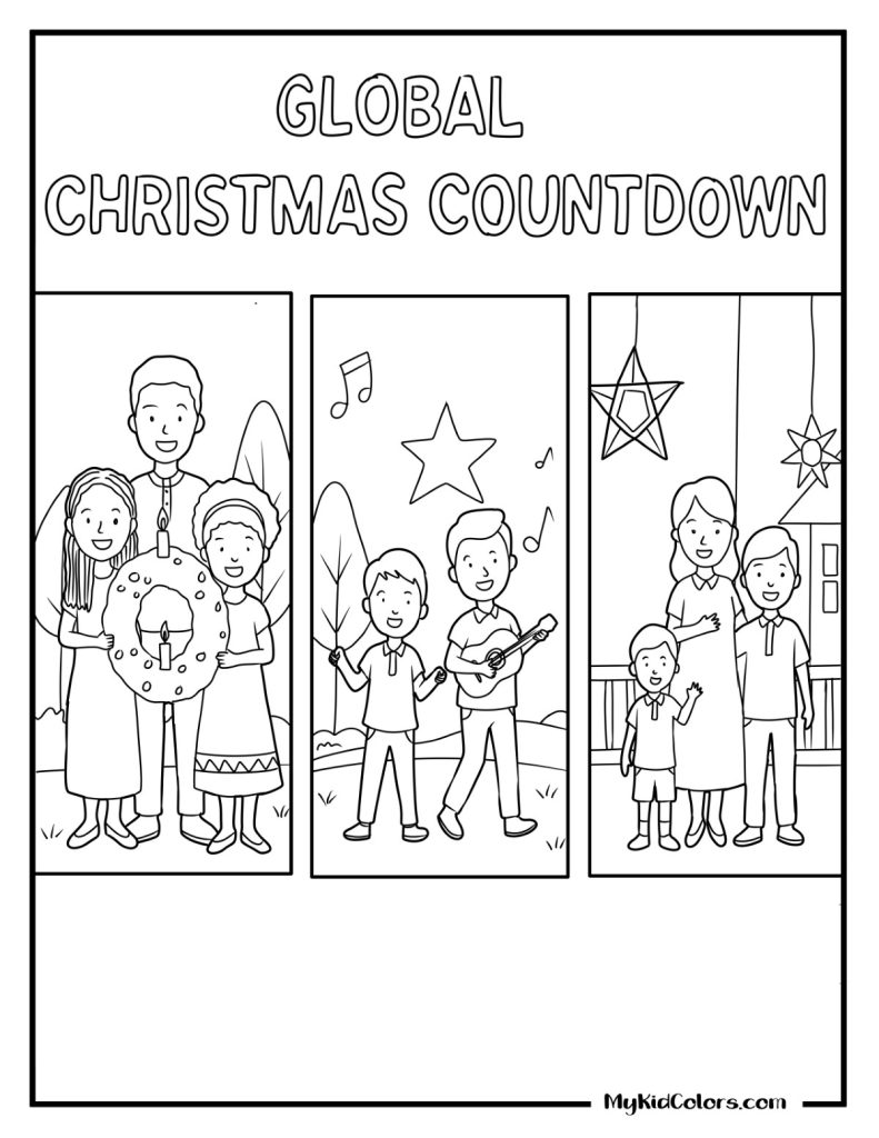 Advent Calendar Coloring Page – Page # 12