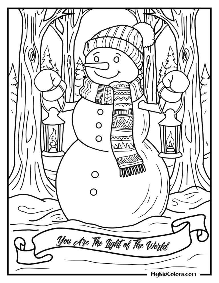 15 Free Snowman Coloring Pages (Free PDF Printables)