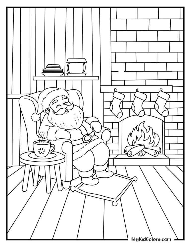 15 Free Santa Claus Coloring Pages (Free PDF Printables)