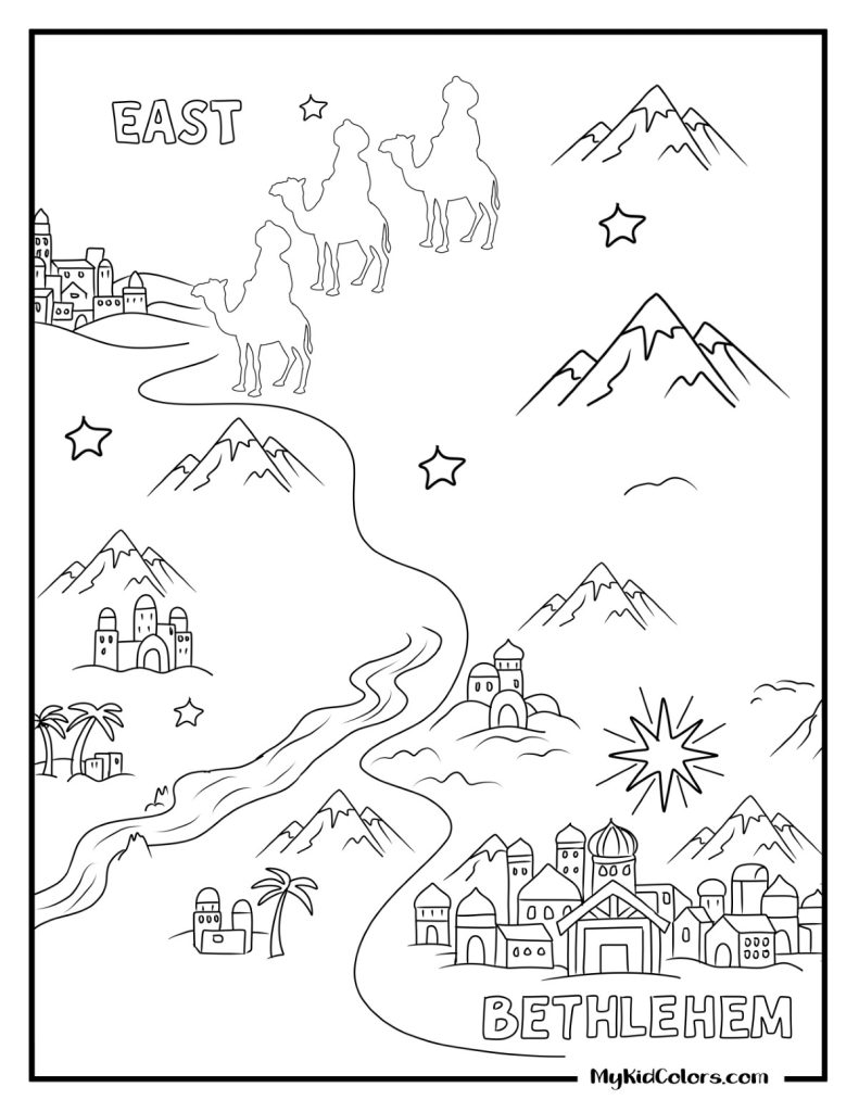 Three Wise Men Coloring Page – Page # 12