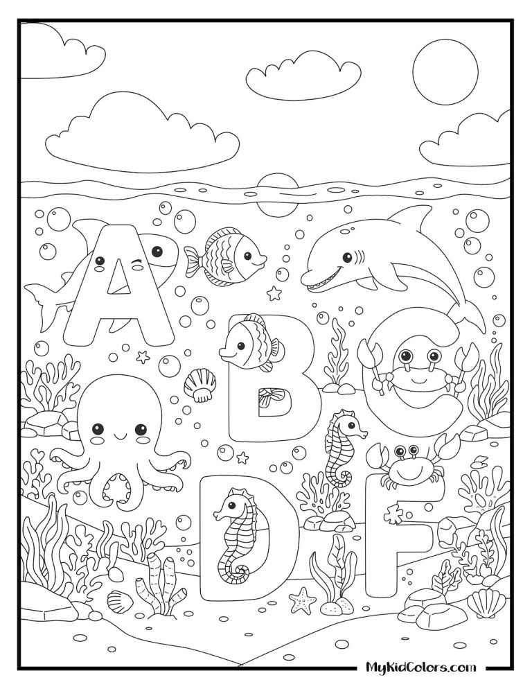 15 Free ABC Coloring Pages for Kids (Free PDF Printables)