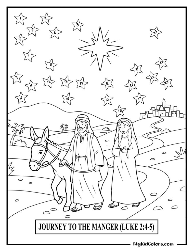 Advent Calendar Coloring Page – Page # 13
