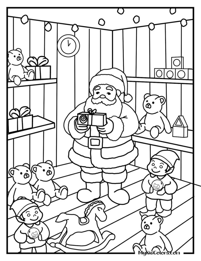 15 Free Santa Coloring Pages (Free Printable PDF)