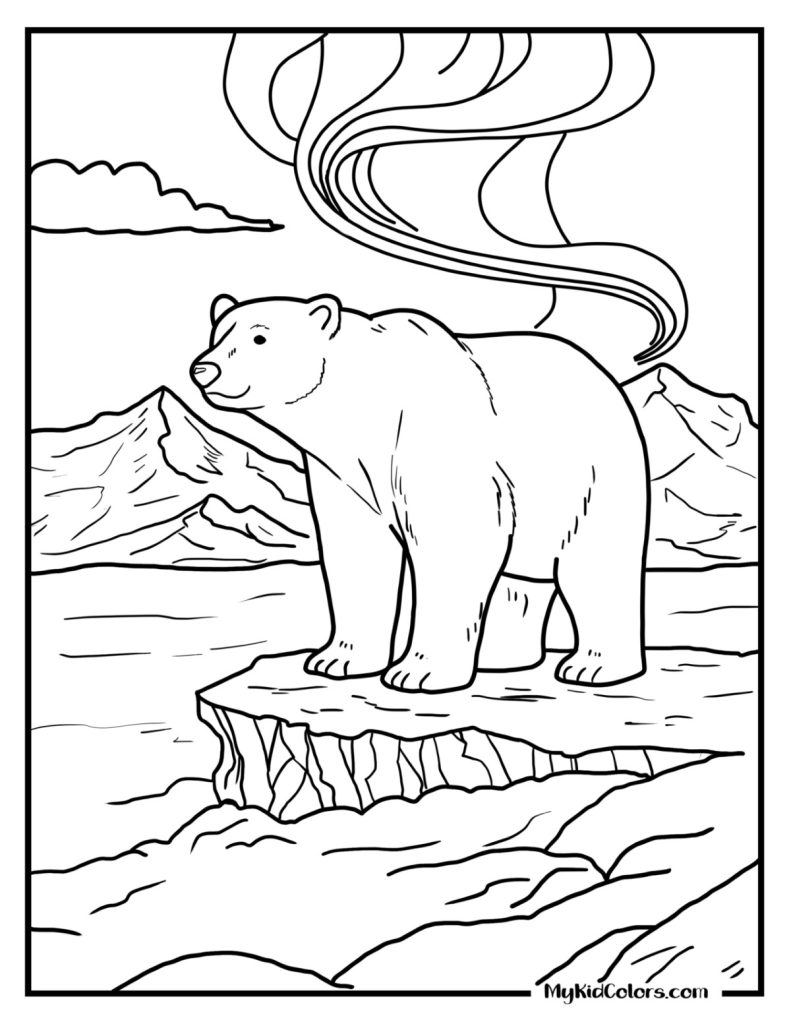 Polar Bear Coloring Pages – Page # 13