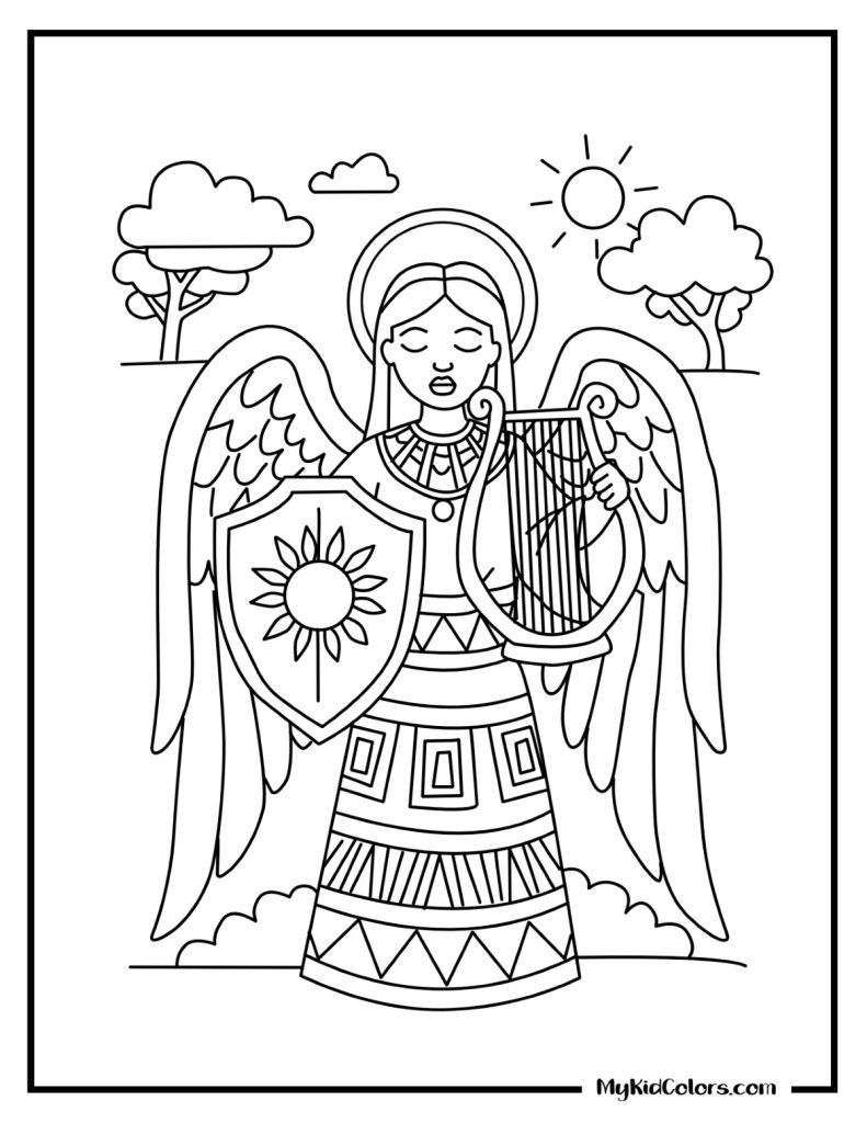 14 - Angel Coloring Pages - Cool Coloring Pages