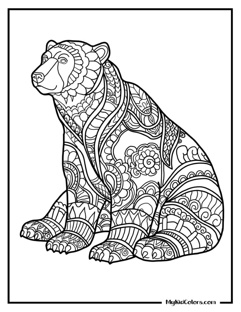 Polar Bear Coloring Pages – Page # 14