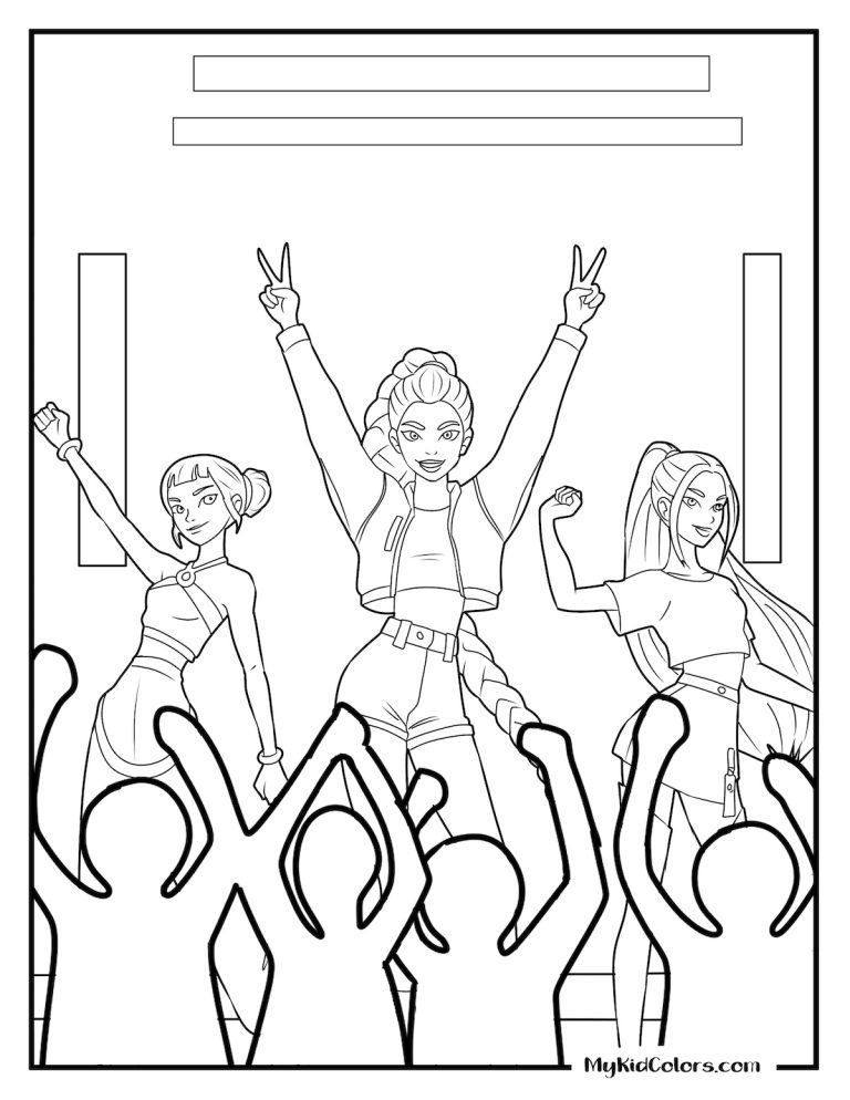 15 Free K Pop Demon Hunters Coloring Pages You’ll Love