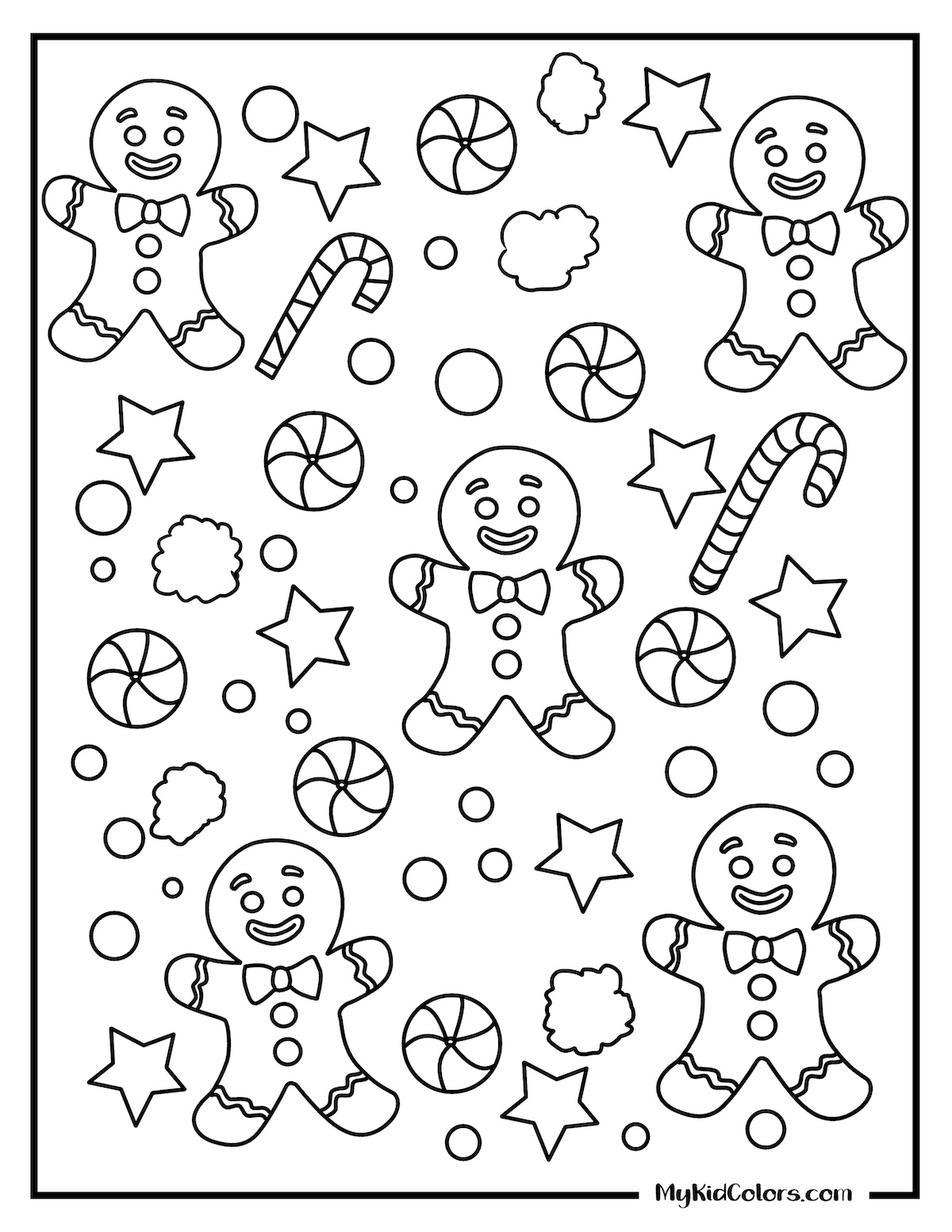 15 Free Gingerbread Man Coloring Page Ideas for Kids