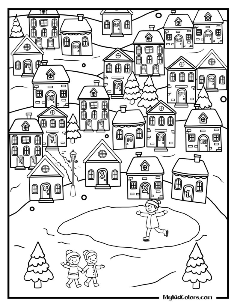 Christmas Countdown Coloring Pages – Page # 15