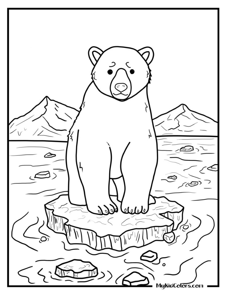 Polar Bear Coloring Pages – Page # 15