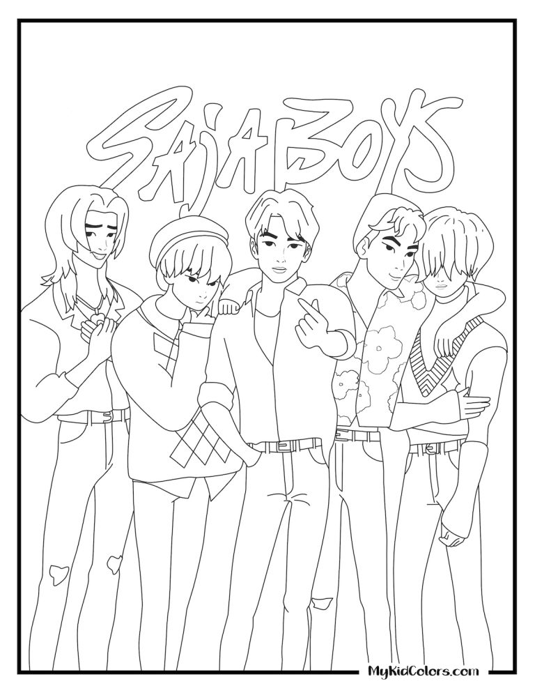 15 Free Saja Boys Coloring Pages Fans Will Adore