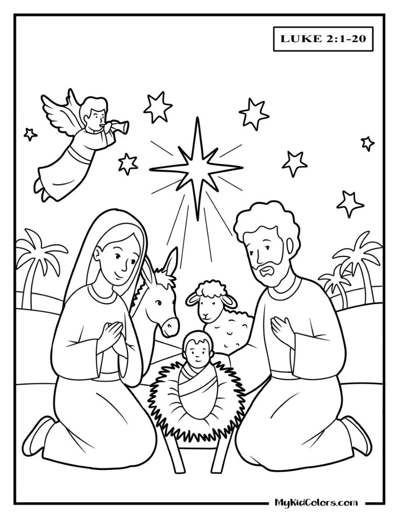 Advent Calendar Coloring Page – Page # 2