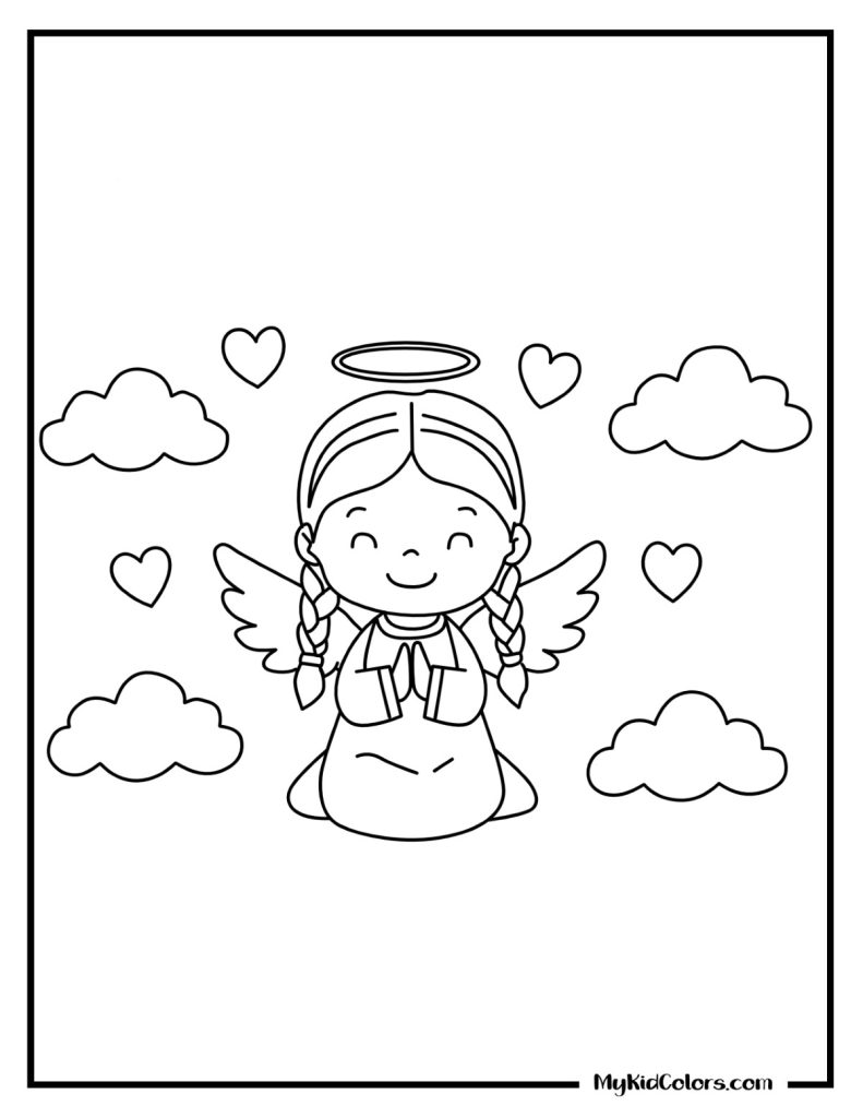 3 - Angels Coloring Pages