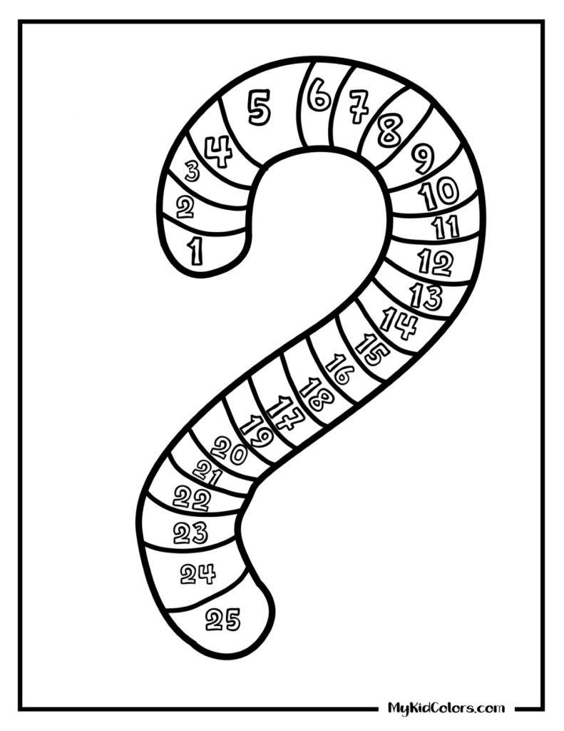 Christmas Countdown Coloring Pages – Page # 5