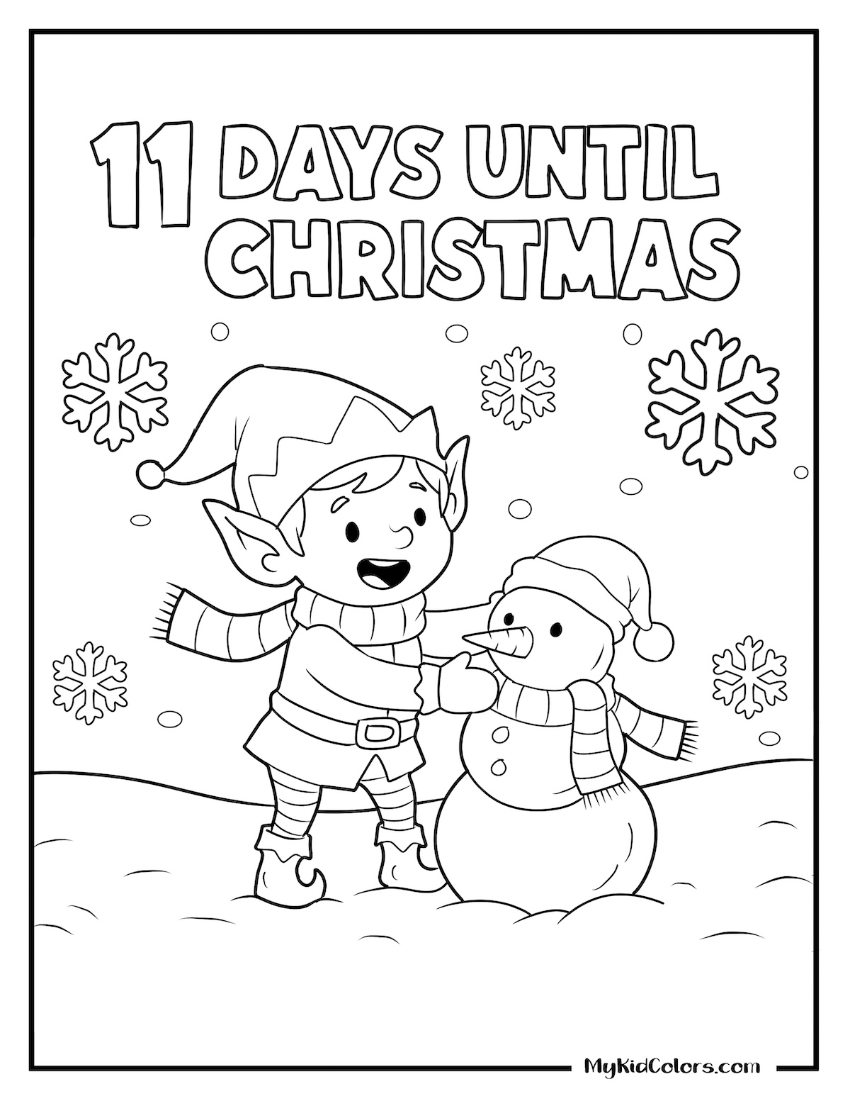 30 Free Elf On The Shelf Coloring Pages (Free PDF Pack)