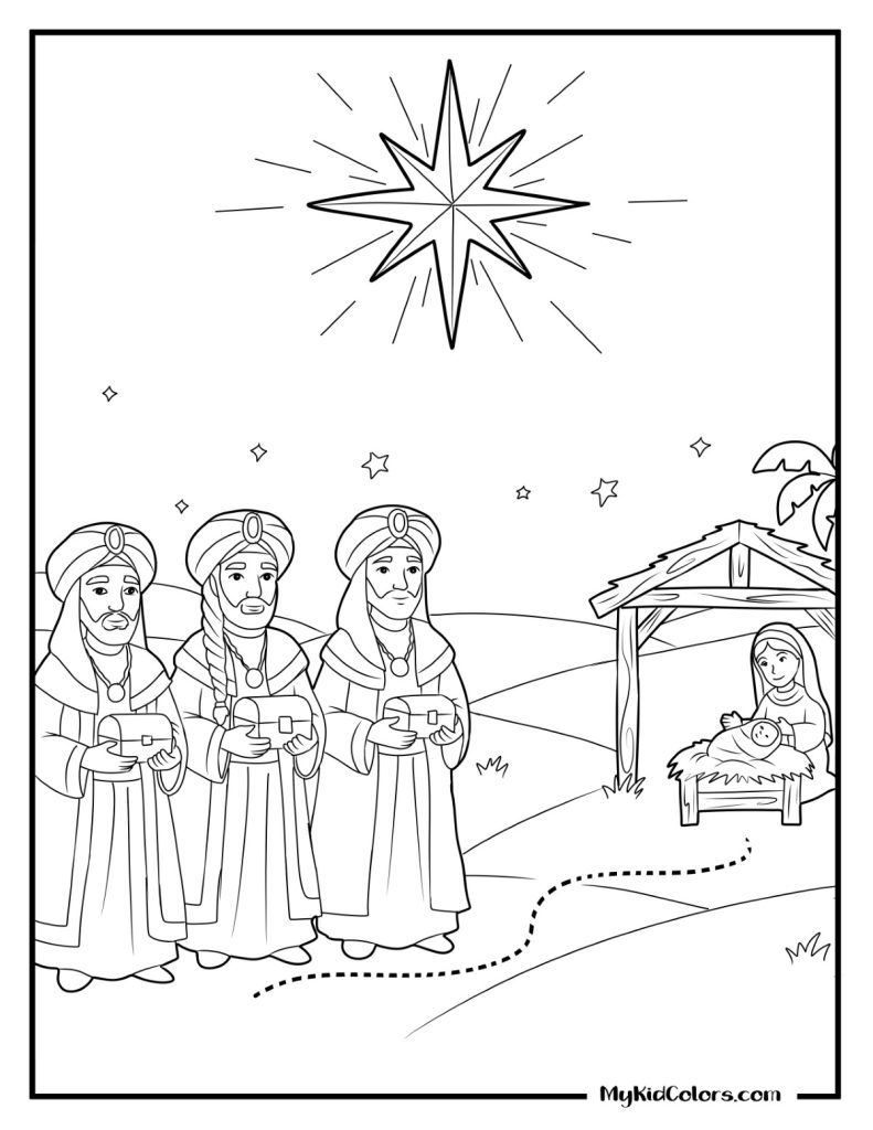 Three Wise Men Coloring Page – Page # 5