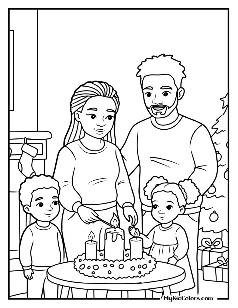 Advent Calendar Coloring Page – Page # 6