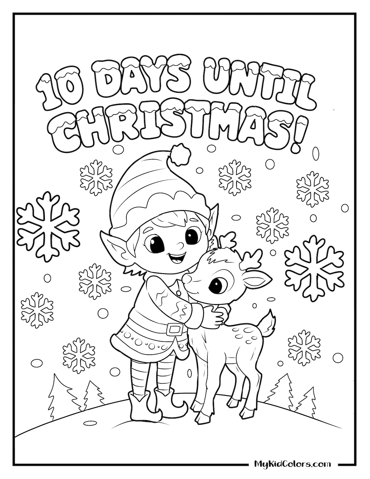 30 Free Elf On The Shelf Coloring Pages (Free PDF Pack)