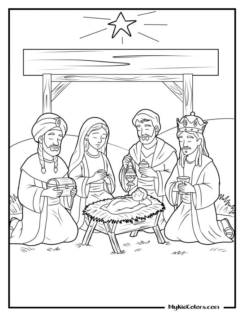 Three Wise Men Coloring Page – Page # 6