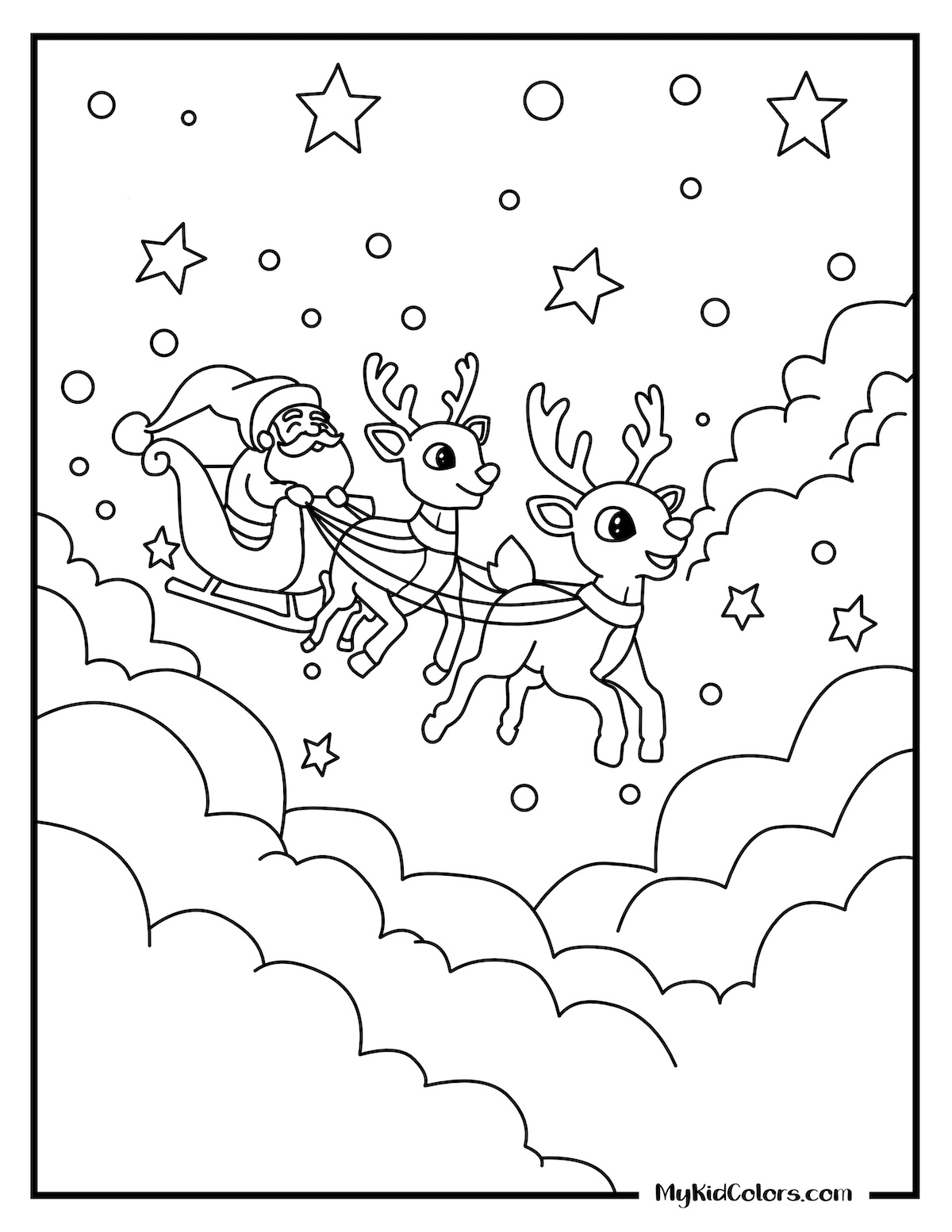 15 Free Rudolph Coloring Pages (Free PDF Bundle)