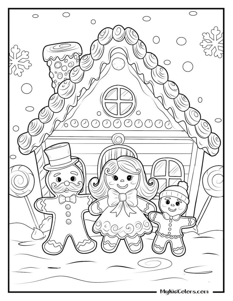 15 Free Gingerbread Coloring Pages (Free PDF Printables)