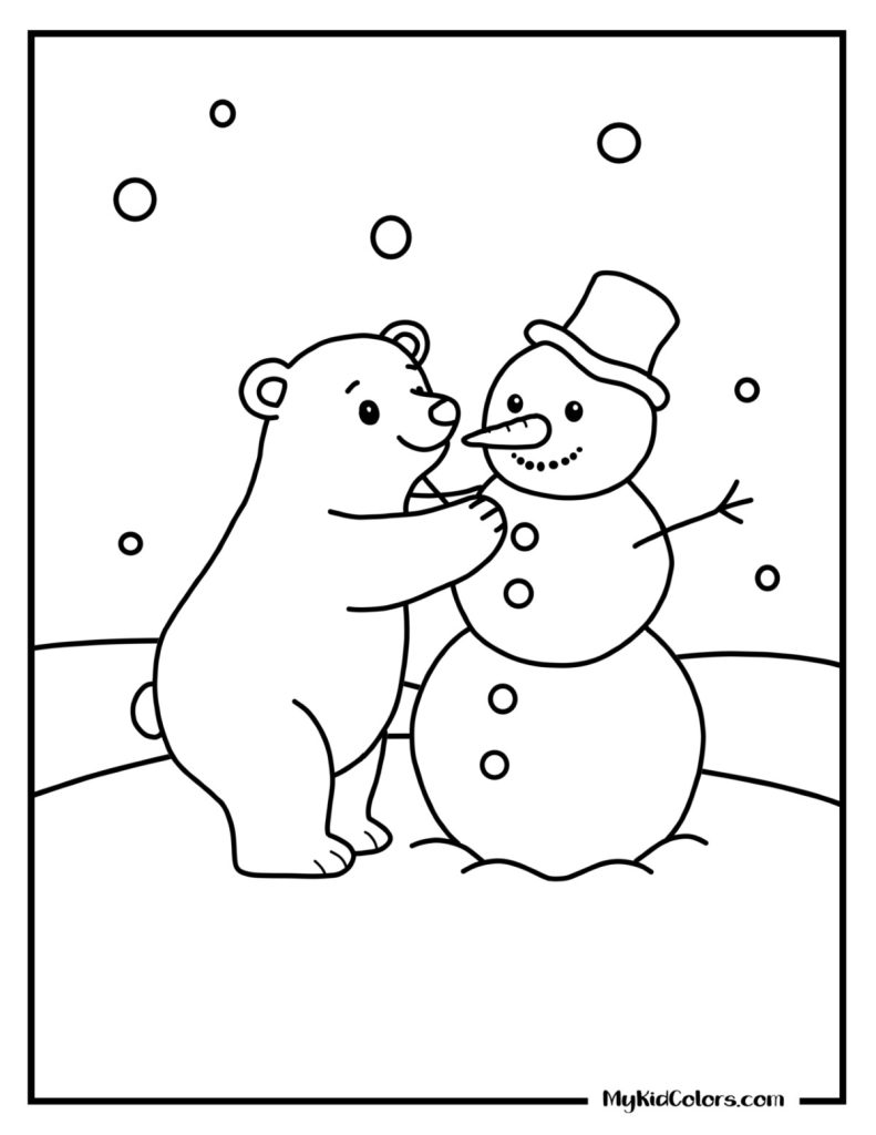 Polar Bear Coloring Pages – Page # 8