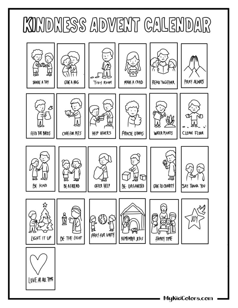 Advent Calendar Coloring Page – Page # 9