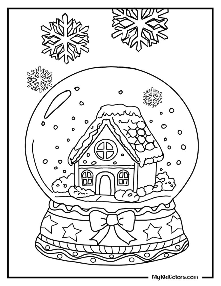 15 Free Gingerbread House Coloring Page Printables for Kids
