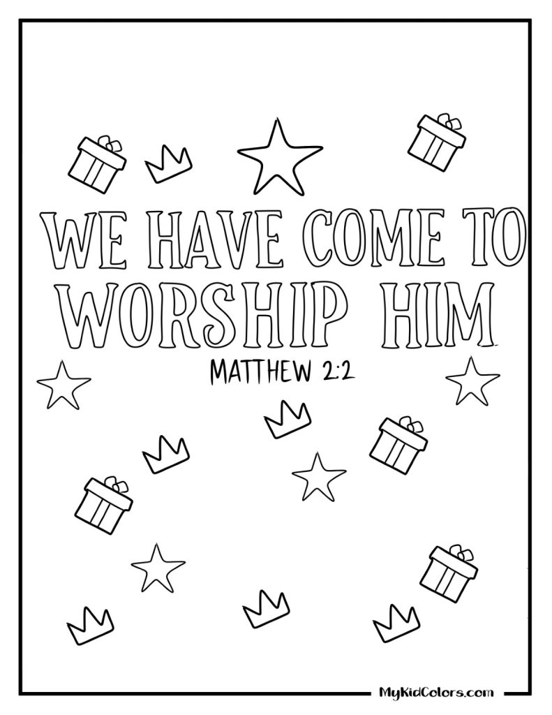 Three Wise Men Coloring Page – Page # 9