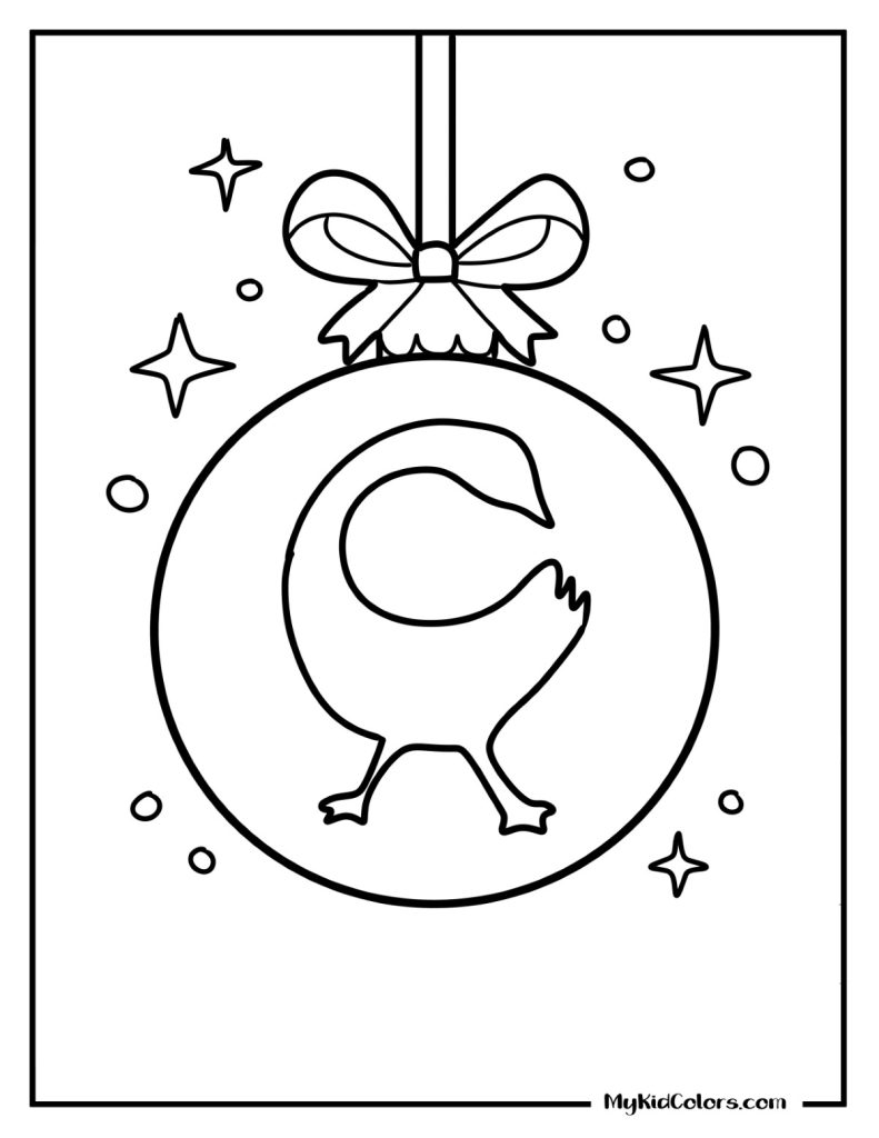 Christmas Ornaments Coloring Pages – Page # 1