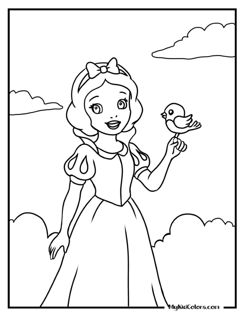 Snow White Coloring Pages – Page # 1
