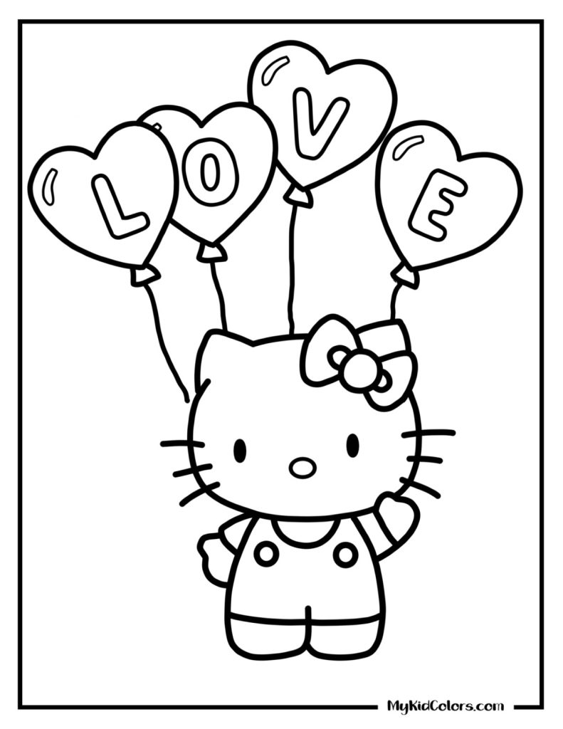 Hello Kitty Coloring Sheets – Page # 1