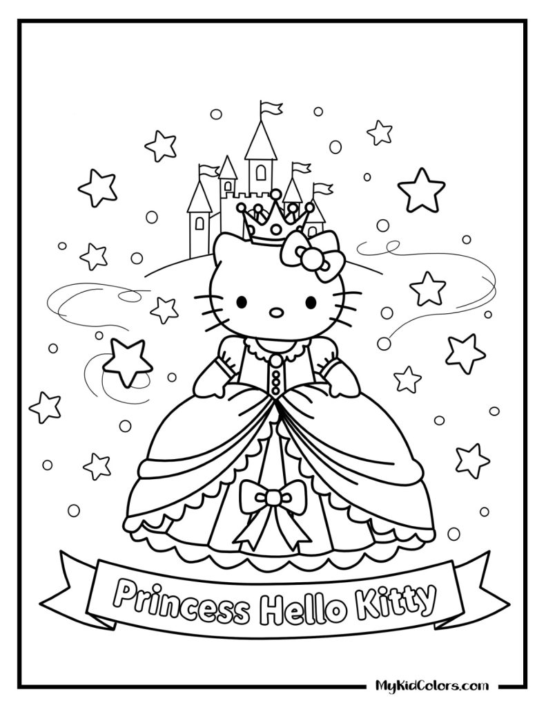 Hello Kitty Coloring Pages – Page # 10