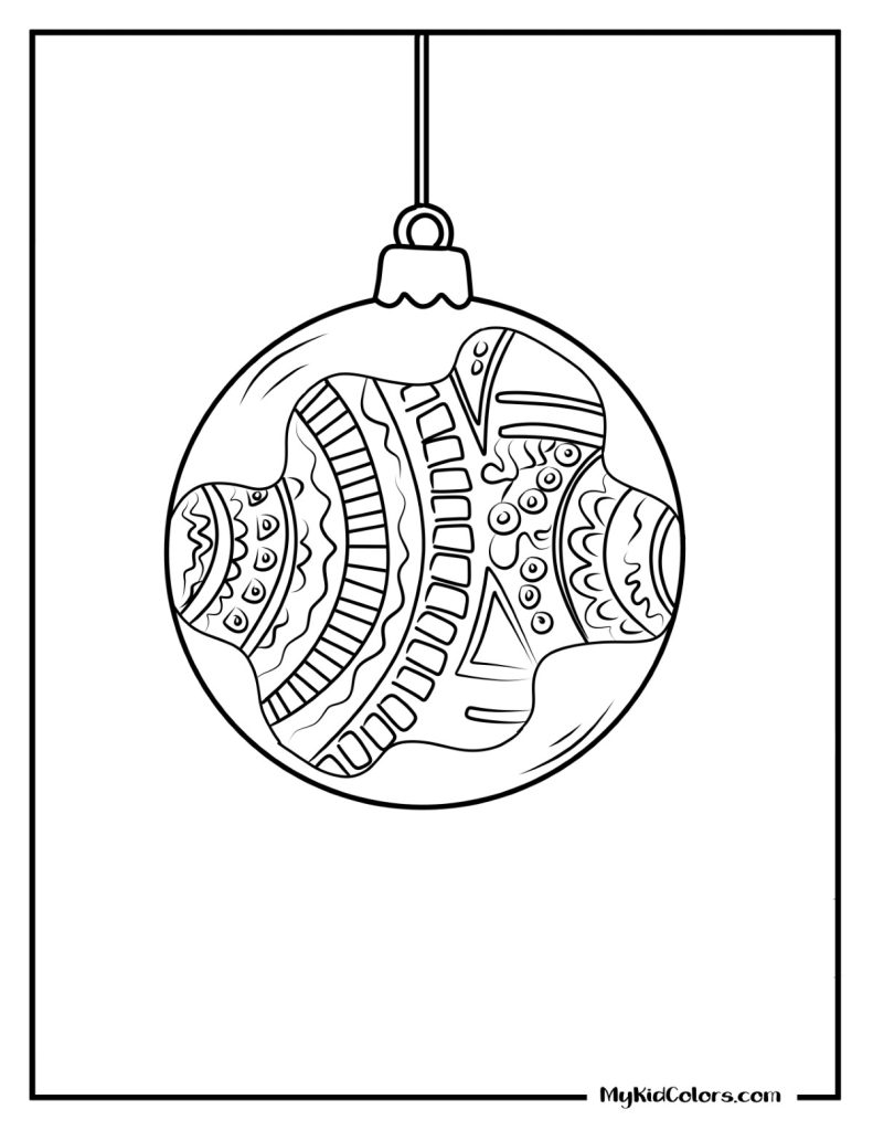 Christmas Ornaments Coloring Pages – Page # 10