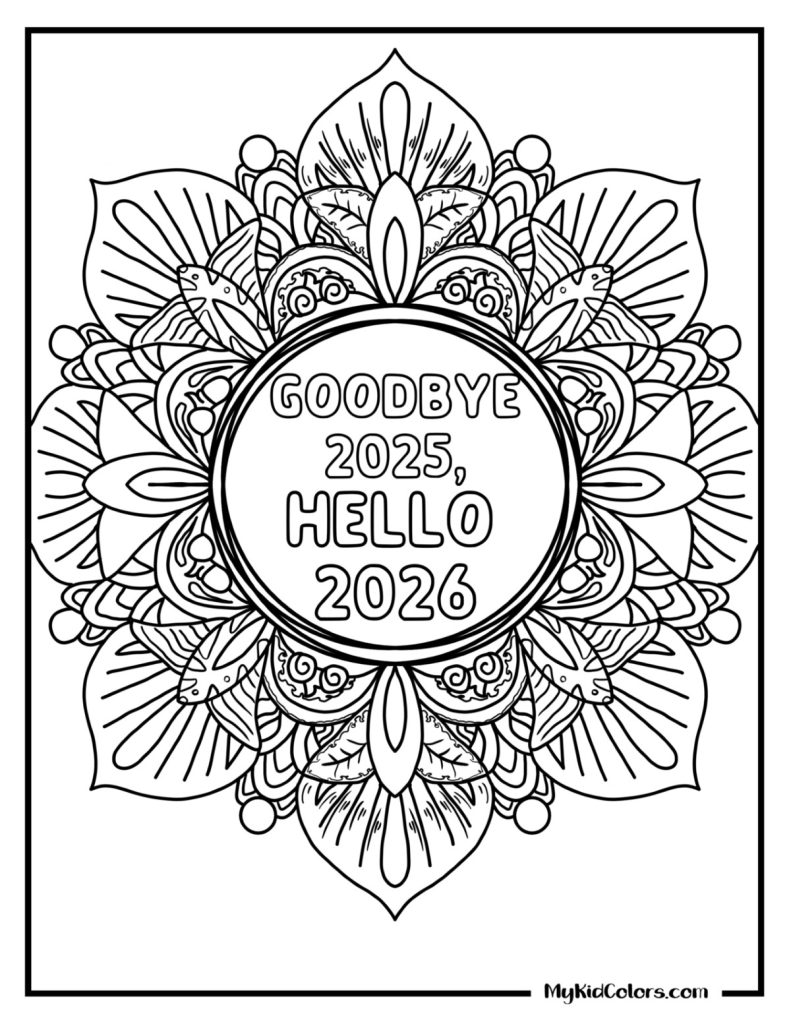 New Year Coloring Pages – Page # 10