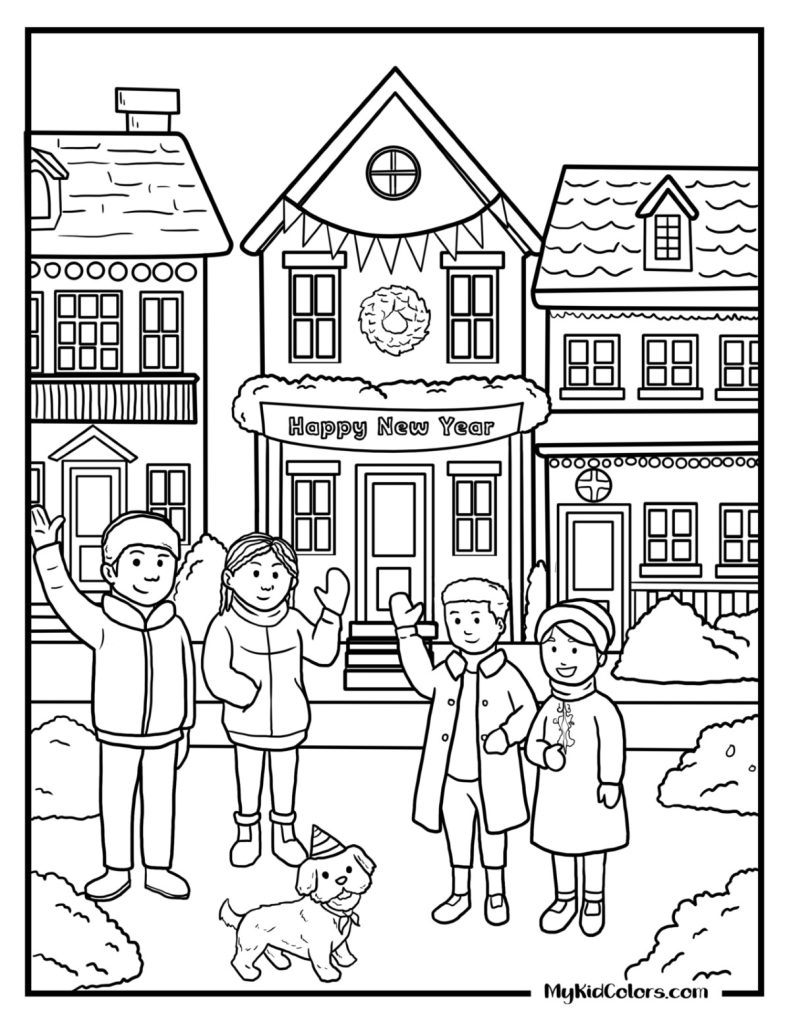 New Year Coloring Pages – Page #11