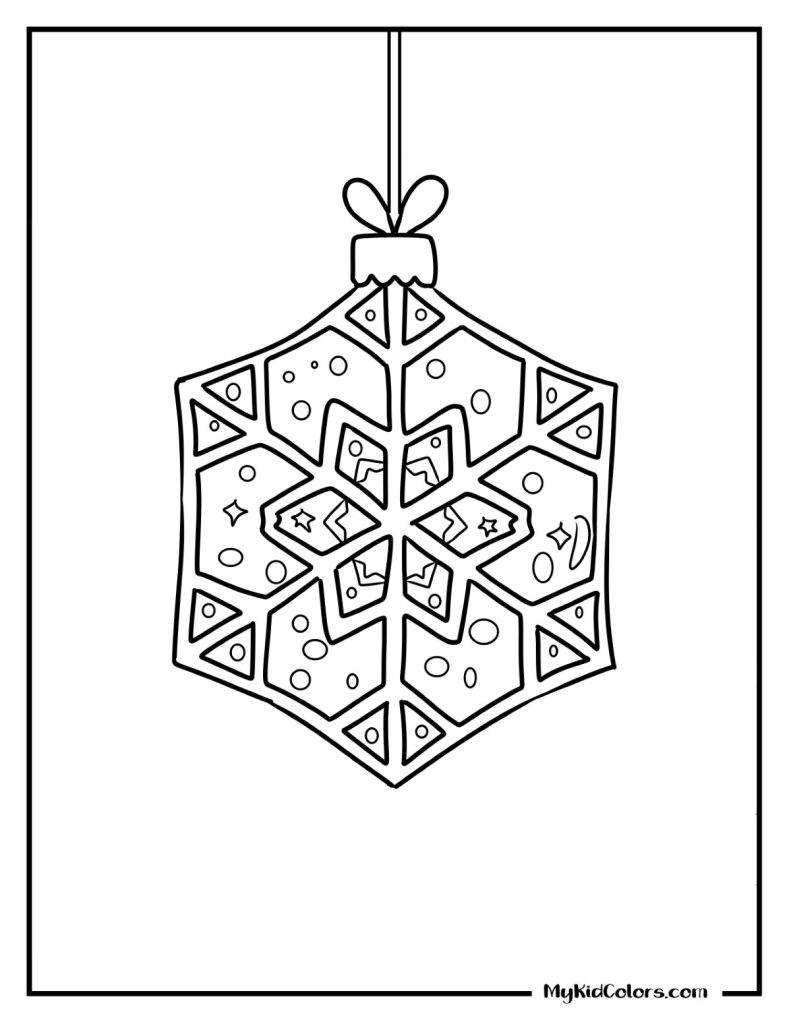 Christmas Ornaments Coloring Pages – Page # 12