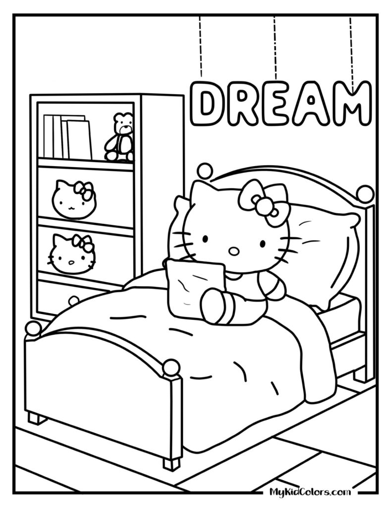 Hello Kitty Coloring Sheets – Page # 12
