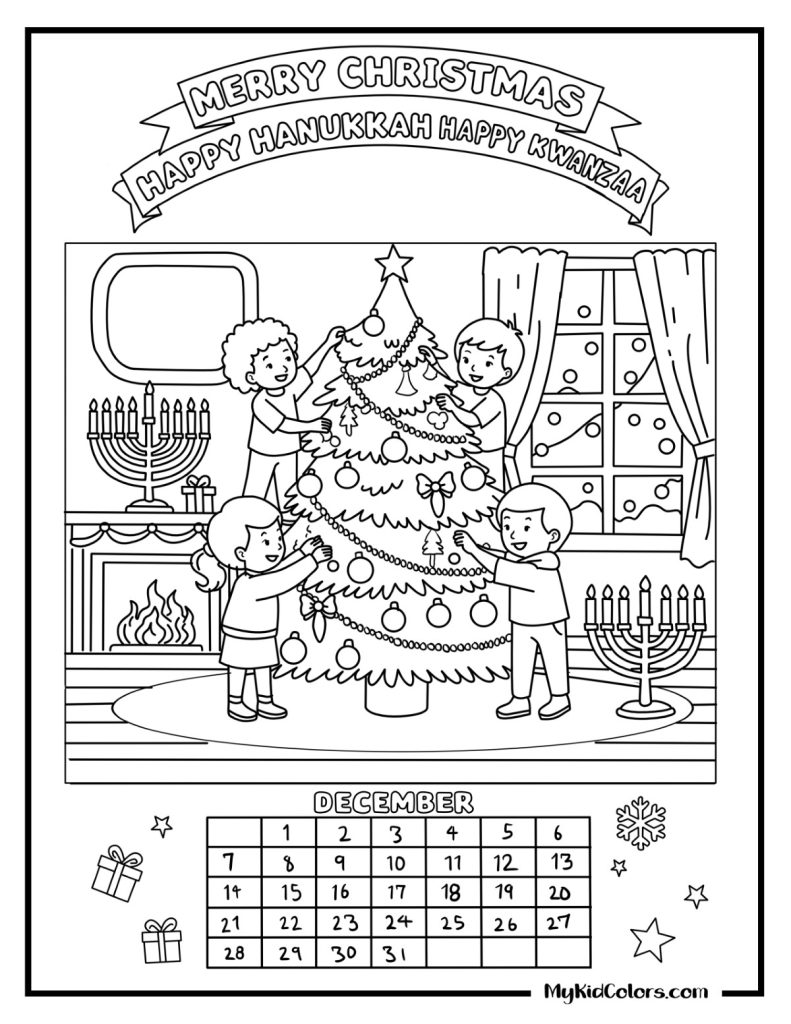 2026 Calendar Coloring Pages – Page # 13