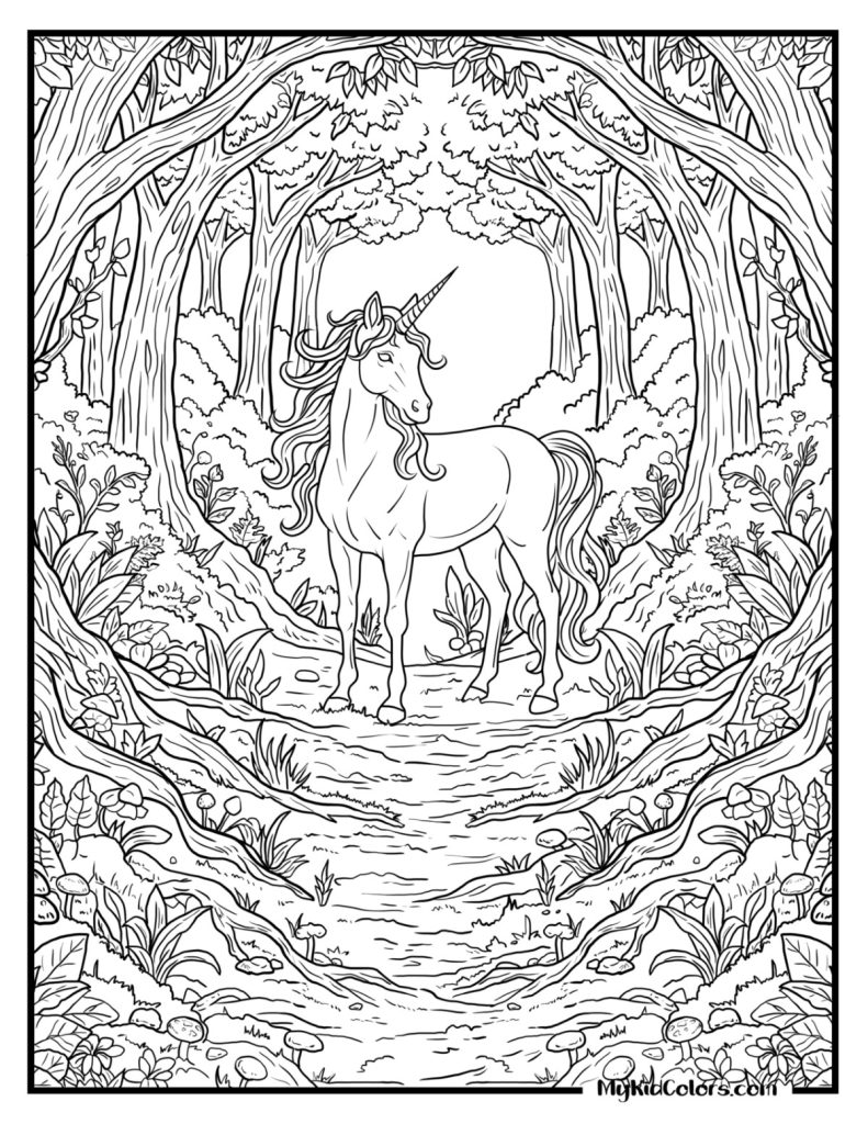 Unicorn Coloring Pages – Page # 13