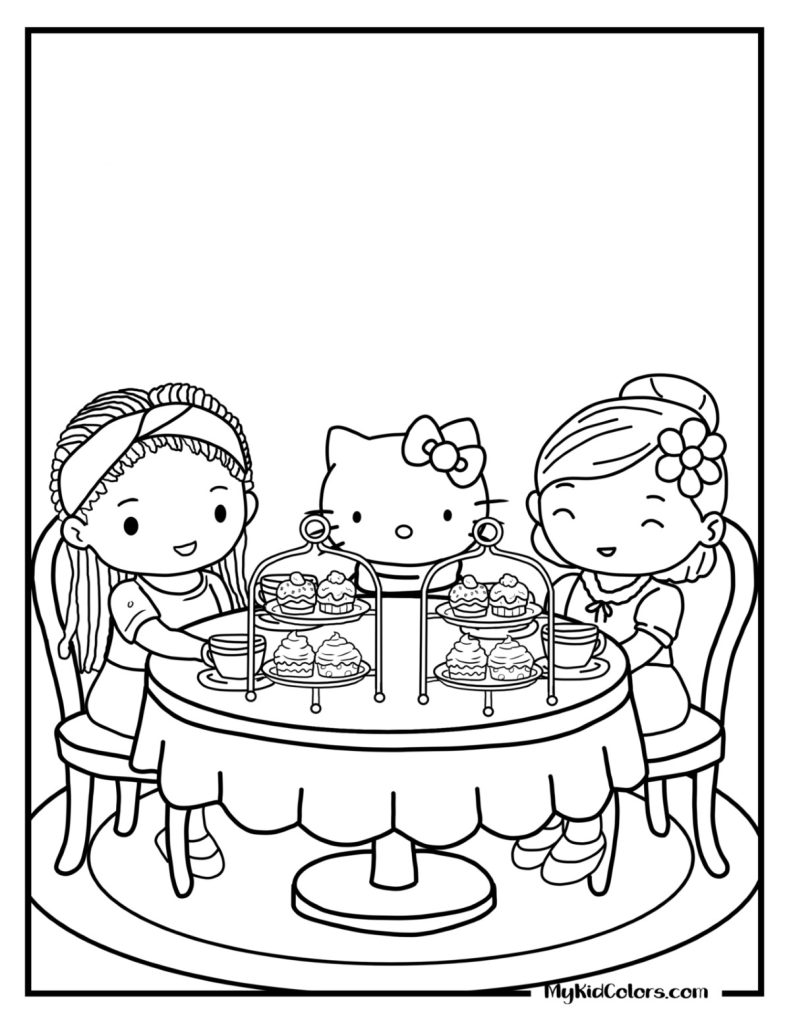 Hello Kitty Coloring Sheets – Page # 13