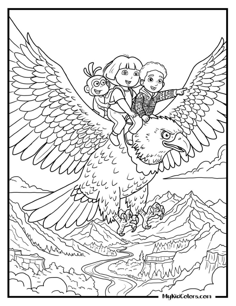 Dora the Explorer Coloring Pages – Page # 13
